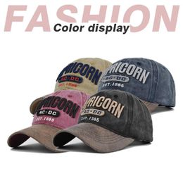 Ball Caps 2024 Men Women Letter Embroidery Hat Fashion Sunshade Breathable Vintage Leisure Hip Hop Adjustable Wide Brim Bone