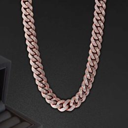 New Product Rock Street Iced Out Hip Hop Chain 20mm 22 Inch Miami Cuban Necklace for Men Wholesale Rapper Jewellery