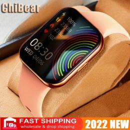 Watches 2022 New Smart Watch Women Men 1.85 Inch AMOLED Full Touch Bracelet Fitness Tracker Sports Watches Smart Clock Smartwatch Ladies