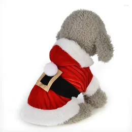 Dog Apparel Christmas Winter Costume Santa Festival Party Clothes For Puppy Cat Chihuahua Yorkshire Pet Articles Supplies Accessories