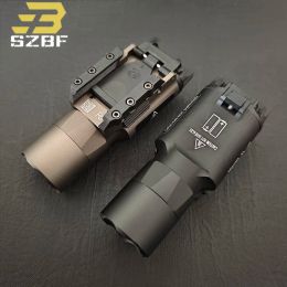 Scopes Sotac Tactical Surefir X300 X300U Ultra LED 400 lumen Metal Pistol Weapon Light Fit 20mm Rail Airsoft Hanging Hunting Flashlight