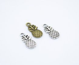 200pcspack Pineapple Charms DIY Jewellery Making Pendant Fit Bracelets Necklaces Earrings Handmade Crafts Silver Bronze Charm3897143