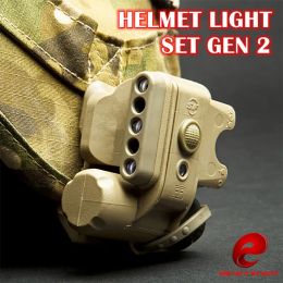 Lights Helmet Light Set GEN 2 Military Tactical White Red LED IR Helmet Flashlight Fit Bike Motorcycle