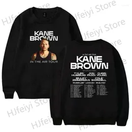 Men's Hoodies Kane Brown In The Air Tour Long Sleeve Crewneck Sweatshirt Winter For Men/Women Unisex Streetwear Trendy