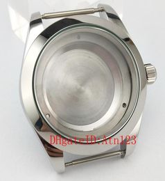 40mm Silver Stainless Steel Wrist Watch Case Fit ETA2836 Miyota 82058215821A Mingzhu DG28133804 Movement P7073616487