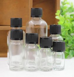 Storage Bottles 100ml Green/blue/brown/clear Glass Bottle Childproof Essential Oil Serum Liquid Complex Recovery Moisture Cosmetic Packing