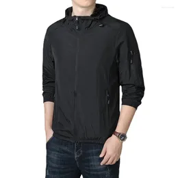 Men's Jackets Summer Ultra-thin Sunscreen Clothing Coat Outdoor Sports Breathable Windbreaker Multi-pocket Jacket Casual