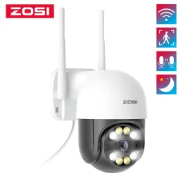 Cameras ZOSI 1080P PTZ Camera H.265+ Starlight Night Vison Wifi Surveillance Outdoor Camera 2Way Audio AI Human Detect Wireless Camera