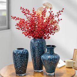 Vases Modern Fashion Light Luxury Glass Vase Desktop Wine Cabinet Office Home Decoration