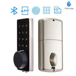 Control TTLock Bluetooth Smart Door Lock Keyless Password Electrics Door Lock Touch Screen Keypad Auto IC Card Mechanical Key Lock