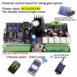 Control Universal Type 12V/24V PCB Board for Automatic Double Arms Swing Gate Opener Control Board Panel Smart Control Center System