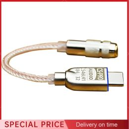 Converter TypeC to 3.5mm HiFi Digital Headphone Amplifier CS46L41 Chip Decoding DAC Audio Adapter Cable for Android Win10