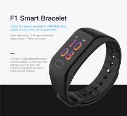 Wristbands KEATING F1 Plus Smart band Blood Pressure Waterproof Colour Screen Sports Smart Bracelet Heart Rate Monitor Smart Wristband