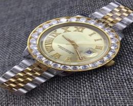 Luxury Ceramic Bezel 2813 Mechanical Automatic Movement Mens daydate with diamond Watch Sports Selfwind designer Watches Wristwat2949081