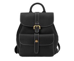 Casual backpack women new trend top layer cowhide Genuine leather female bag in school ins style8350759