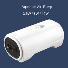 Accessories 220V 3.5W 8W 12W Aquarium Air Pump Fish Tank Mini Air Compressor Oxygen Pump Aquarium Fish Tank Accessories Two Outputs New2022