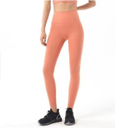 Nya yogapantes benning kör fitness gymkläder kvinnor leggins sömlösa träning leggings nakna höga midja tights träning byxa