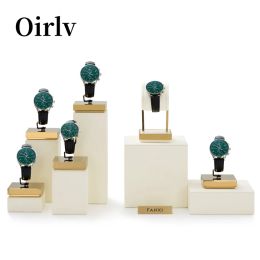 Display Oirlv Watch Display Stand Holder Jewellery Display Props Beige Wrist Watch Holder Stand For Store Wrist Watch Display Stand Set