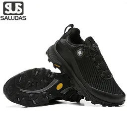 Fitness Shoes SALUDAS Men Hiking Outdoor Fashion Sports Casual Trekking Sneakers Mountain Climbing Trail Running For Walking