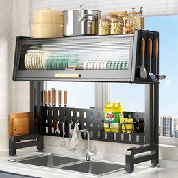 Kitchen Storage Aoliviya Official Sink Top Rack Countertop Retractable Bowl Dish Cabinet Draining Wh
