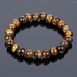 Strand 8mm Natural Stone Bracelet Multicolor Quartzs Amethysts Hematite Tiger Eye Beads Bracelets For Women Men Jewellery Pulsera Hombre