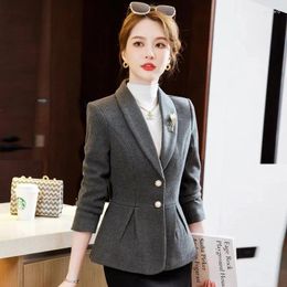 Women's Suits 2024 Blazers Ladies French Small Jacket Fragrance OL Tweed Office Lady Blazer Autumn Single-breasted Outerwear