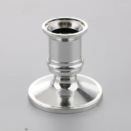 Candle Holders Taper Traditional Shape Fits Standard Candlestick Silver Rod Wax Base Home Room Decoration