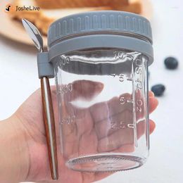 Mugs Container Set Sealed Mug Bottle Oatmeal Cup Kitchen Accessories Lunch Box With Spoon Food Storage 2024 350ml Portable