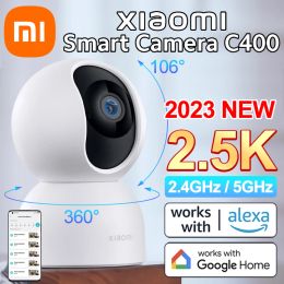 Webcams Xiaomi Global Version 2.4g5g Wifi Night Vision Camera C400 Smart Security with 2.5k Clarity 4mp 360° Rotation Ai Human Detection