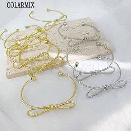 Bangle 3Pcs Simple Classic Design Women Jewellery Lovely Cute Bow Bracelet Fashion Gift 40386