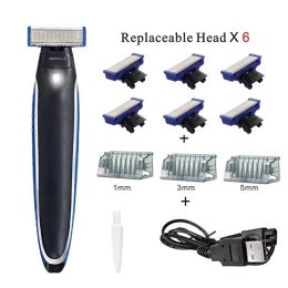 Shavers Electric Shaver Flex Razor Head 3 in 1 Shaving Washable Trimmer Edges Comfy Clean for Men