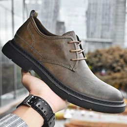 Dress Shoes Quality Male Leather Comfortable Men Casual 2024 Fashion Mens Flats Loafers Breathable Walking For Zapatos