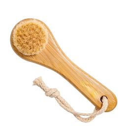 Facial Cleansing Brush Bamboo Hair Facial Cleansing Massage Face Care Brush Deep Pore Cleansing Aparelho De Massagem Facial