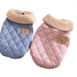 Dog Apparel Autumn And Winter Small Medium Sized Cats Dogs Pet Clothing Puppy Clothes For Quilted Cotton Coat Pets