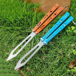 3 Colors TheOne BRS Rep Replicant Butterfly Trainer Knife G10+Titanium Handle D2 Blade Bushing System Free-swinging Jilt Knives