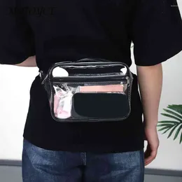 Waist Bags Transparent PVC Fanny Pack Bum Bag Stadium Approved Commute Adjustable Strap Waterproof Fashion Portable For Travel Concerts