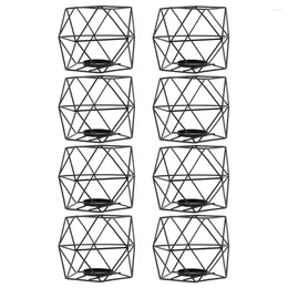 Candle Holders Geometric Tealight Holder Decor For Table Centrepiece Pillar Candles Stand Candlestick Set Of