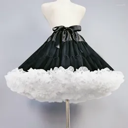 Skirts Lolita Boneless Tutu Cake Crinoline Ballet Dancewear Puffy Princess Petticoat Tulle Fluffy Pettiskirts Carnival Party Underskirt
