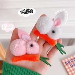 Hair Accessories Headwear Carrot Winter Plush Cute Clip Hairpin Side Headdress