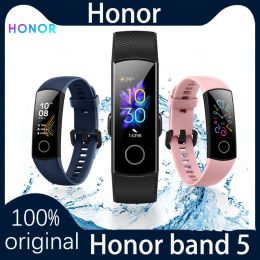 Wristbands Original Honor Band 5 Edition Smart Bracelet band AMOLED Screen Sleep Monitoring 50 Meters Waterproof Honor band 5 wristband