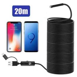 Finder 20M fish finder camera 8LED endoscope take pictures video recording IP68 underwater fishing camera for usb c mobile phone tablet