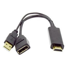To Displayport DP Female Adapter 4K HD Display To DP Conversion Cable 240419