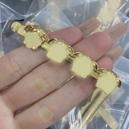 Mulheres meninas elegantes 18K Gold Bated Luxury Brand Designer CLIPS METAL METAL BARRETtes