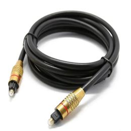 OD6.0mm Gold-plated Head Audio Optical Fibre Cable Toslink Audio Cable Digital Optical Fibre Side Interface Audio Transmission