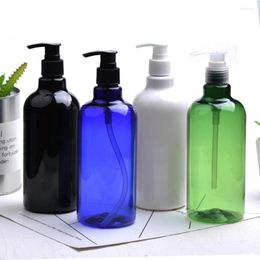 Storage Bottles 12pcs 500ml Empty Plastic Cream Pump White Black Bottle Refillable Shower Gel Cleanser Shampoo Liquid Soap Cosmetic