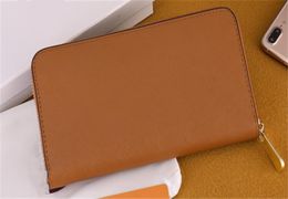 luxury Fashion Bags Card Holder Carry Around Women Money Cards Coins Bag Men Leather Purse Long Business Wallets mkmk6694893