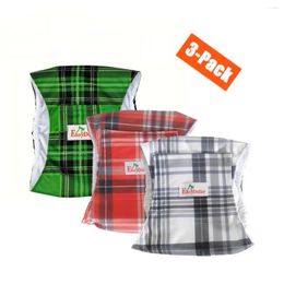 Dog Apparel 3 Packs Washable Male Cloth Diaper Reusalbe Pet Clothes Nappies Cover Wrap Diapers