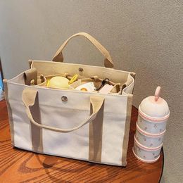 Storage Bags Practical Women Commuter Bag Capacity Canvas Tote For With Multiple Compartments Pockets Stylish Mother Baby