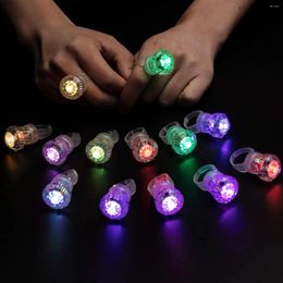 Party Decoration 60 Pack Led Glow Rings Light Up Flashing Diamond In The Dark Birthday Favours