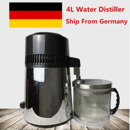 Purifiers 4l 750w 220240v Home Pure Water Distiller Filter Hine Distillation Purifier Equipment Stainless Steel Glass Jug